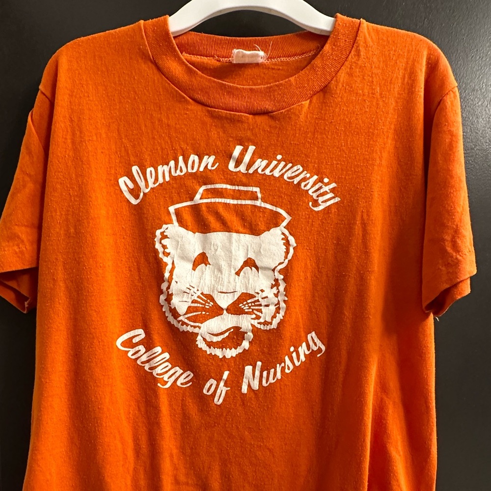 Vintage Clemson University College of Nursing tshirt